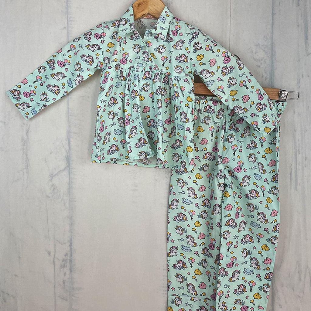 Pleated Nightwear - Unicorn print Joeycare 