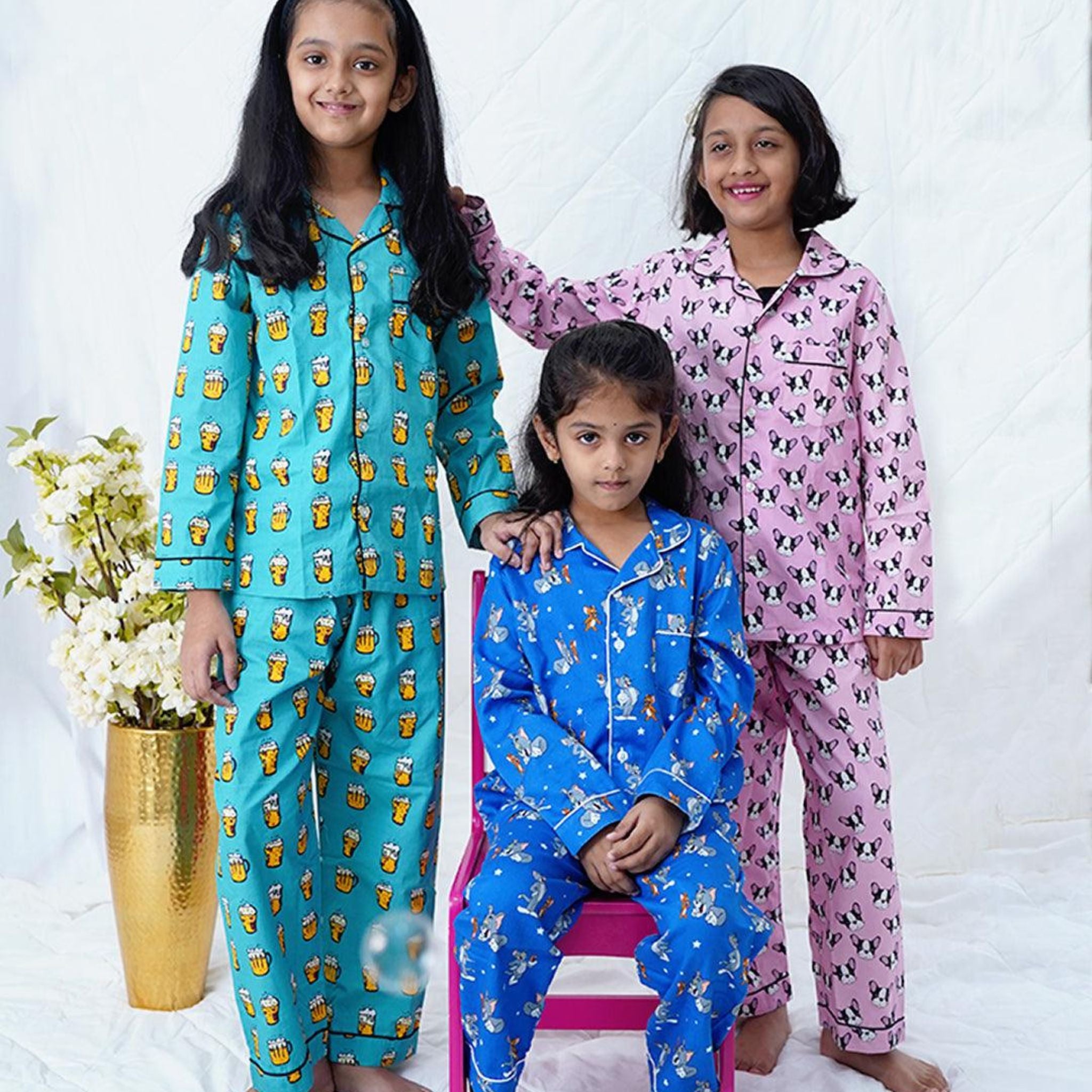 Pocket Nightwear for Girls and Boys - Beer Print Joeycare