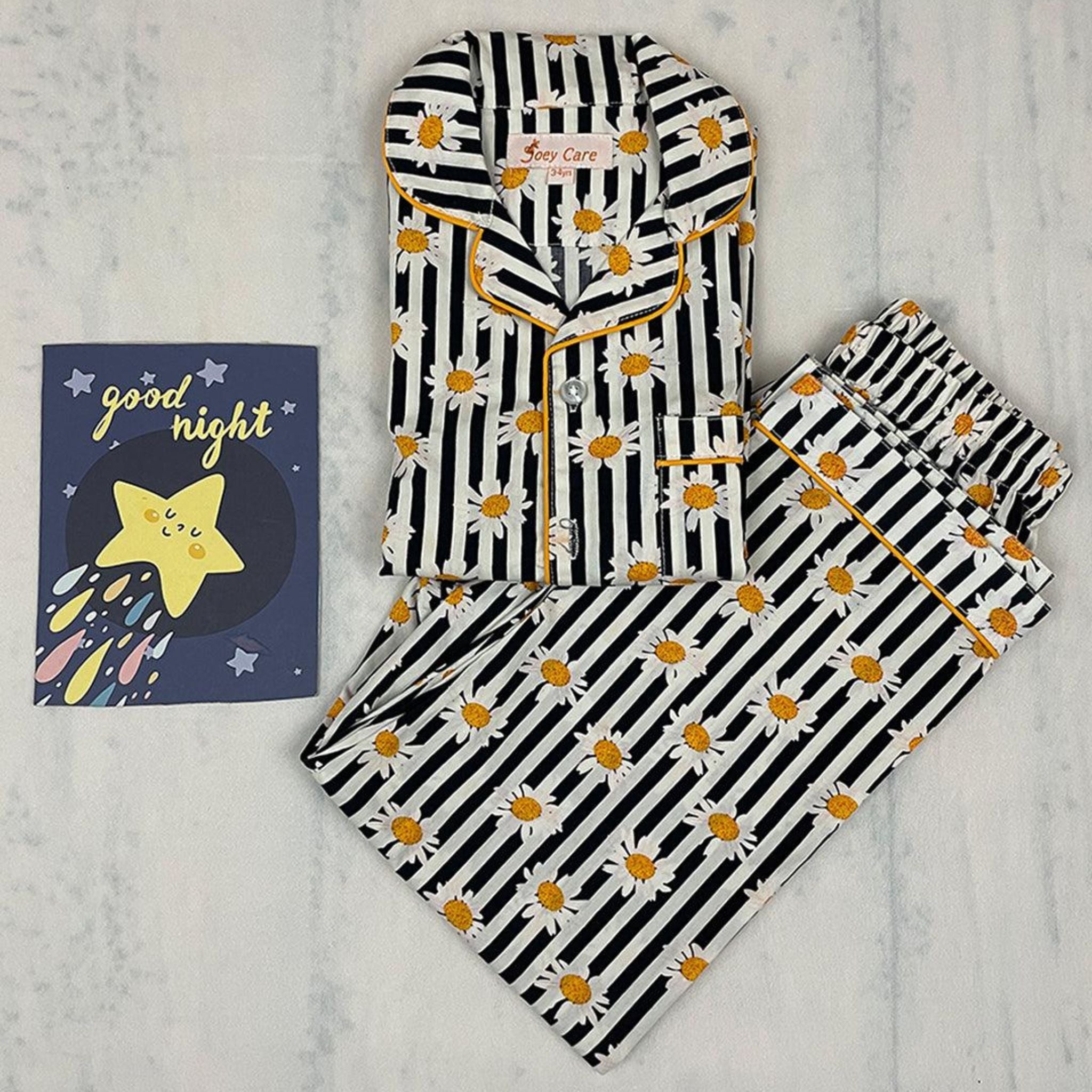Pocket Nightwear for Girls and Boys - Daisy flower Joeycare