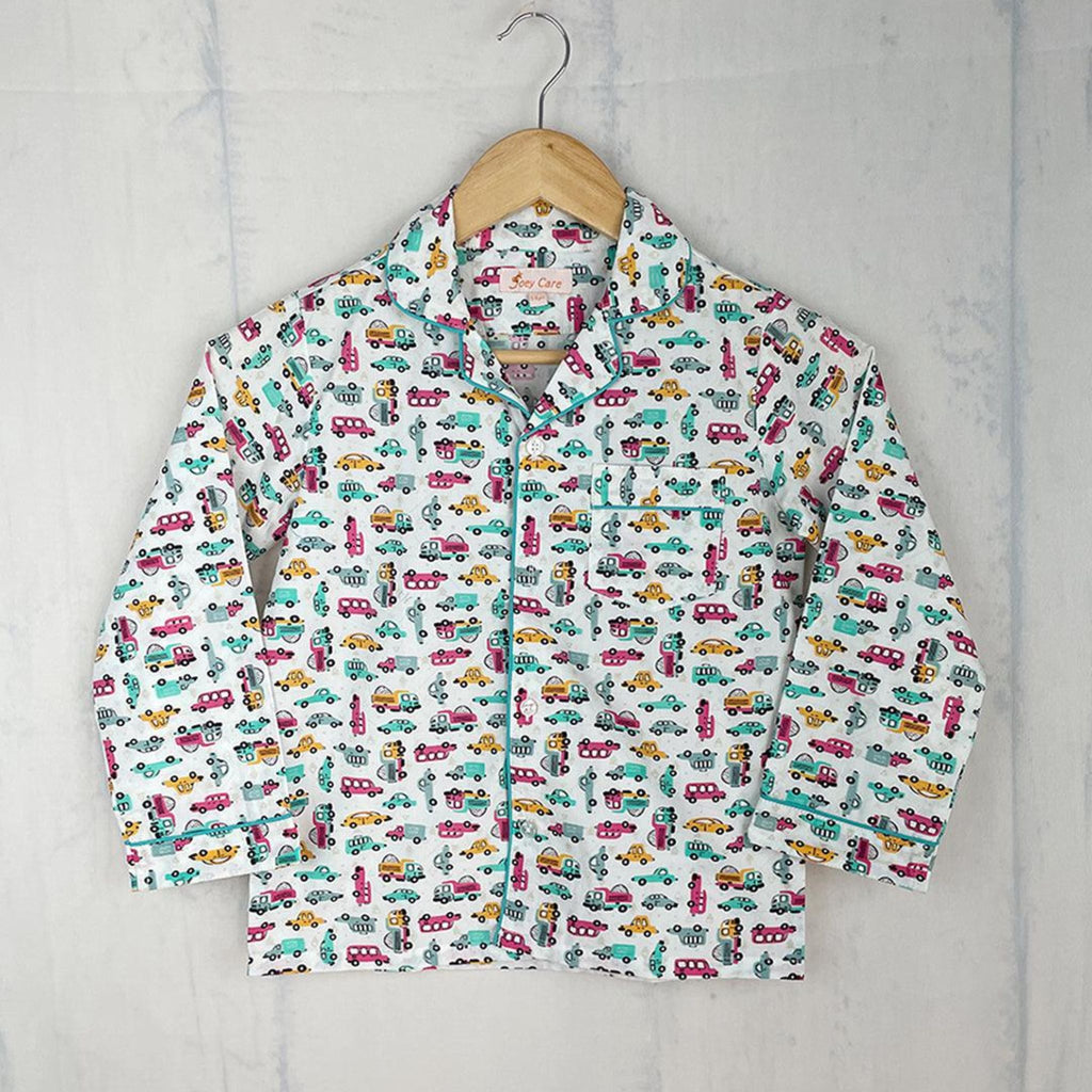 Pocket Nightwear for Girls and Boys - Doodle car Joeycare 