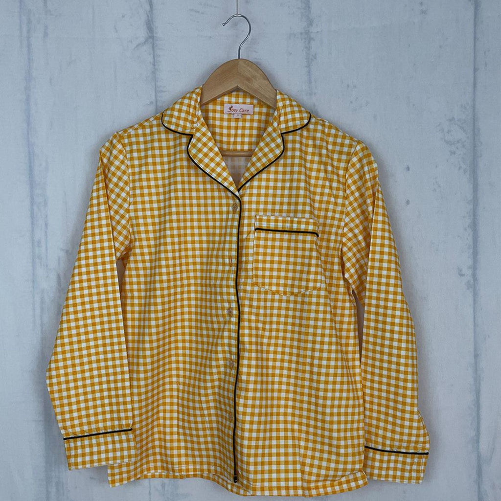 Pocket Nightwear for Girls and Boys - Gingham stripes Joeycare 