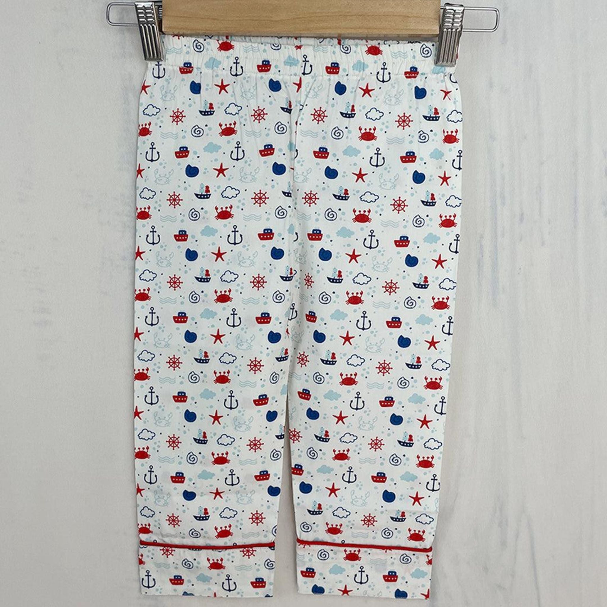 Pocket Nightwear for Girls and Boys - Ship print Joeycare