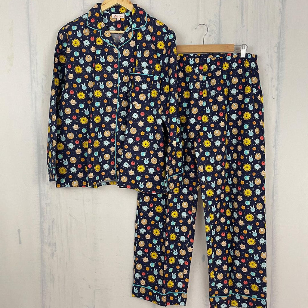 Pocket Nightwear for Girls and Boys - Solar system Joeycare