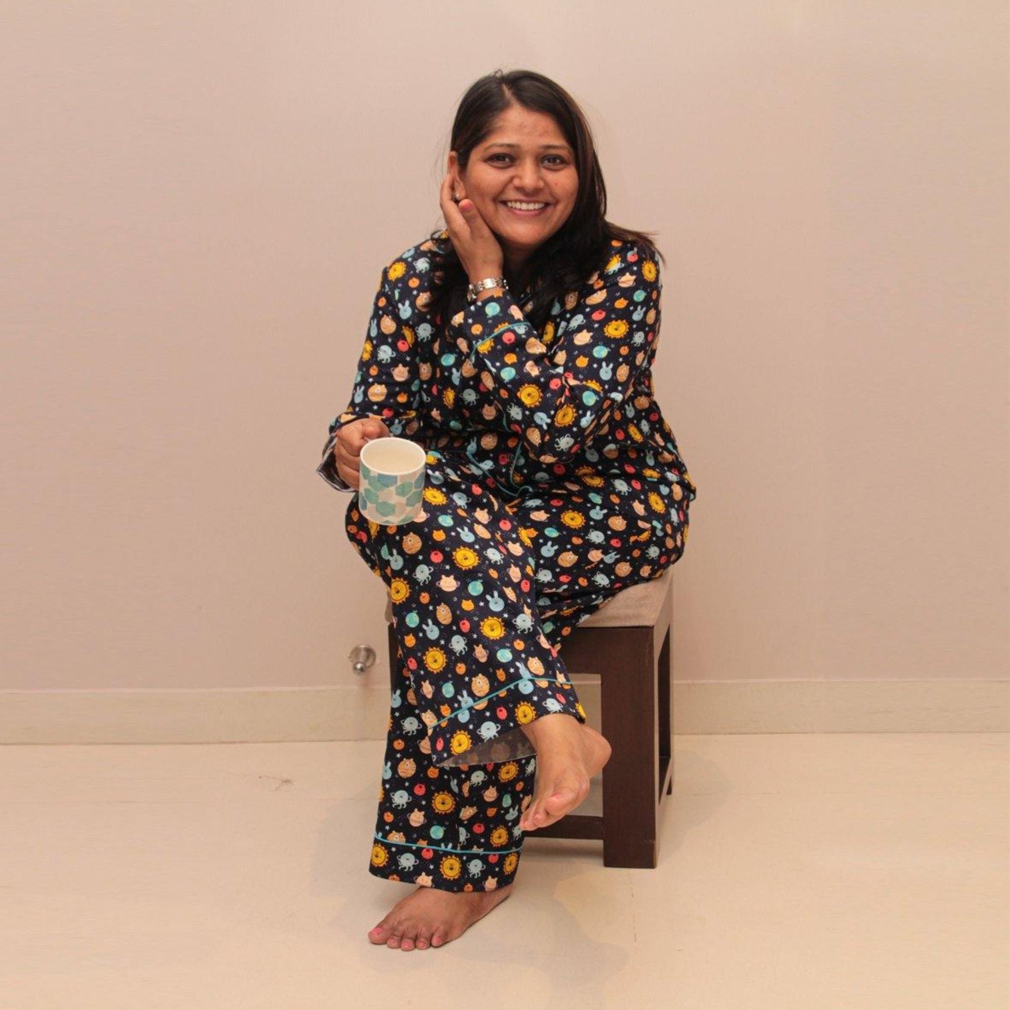 Pocket Nightwear for Girls and Boys - Solar system Joeycare 
