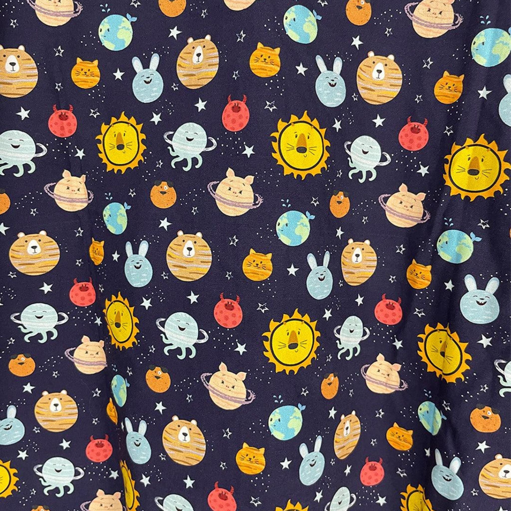 Pocket Nightwear for Girls and Boys - Solar system Joeycare