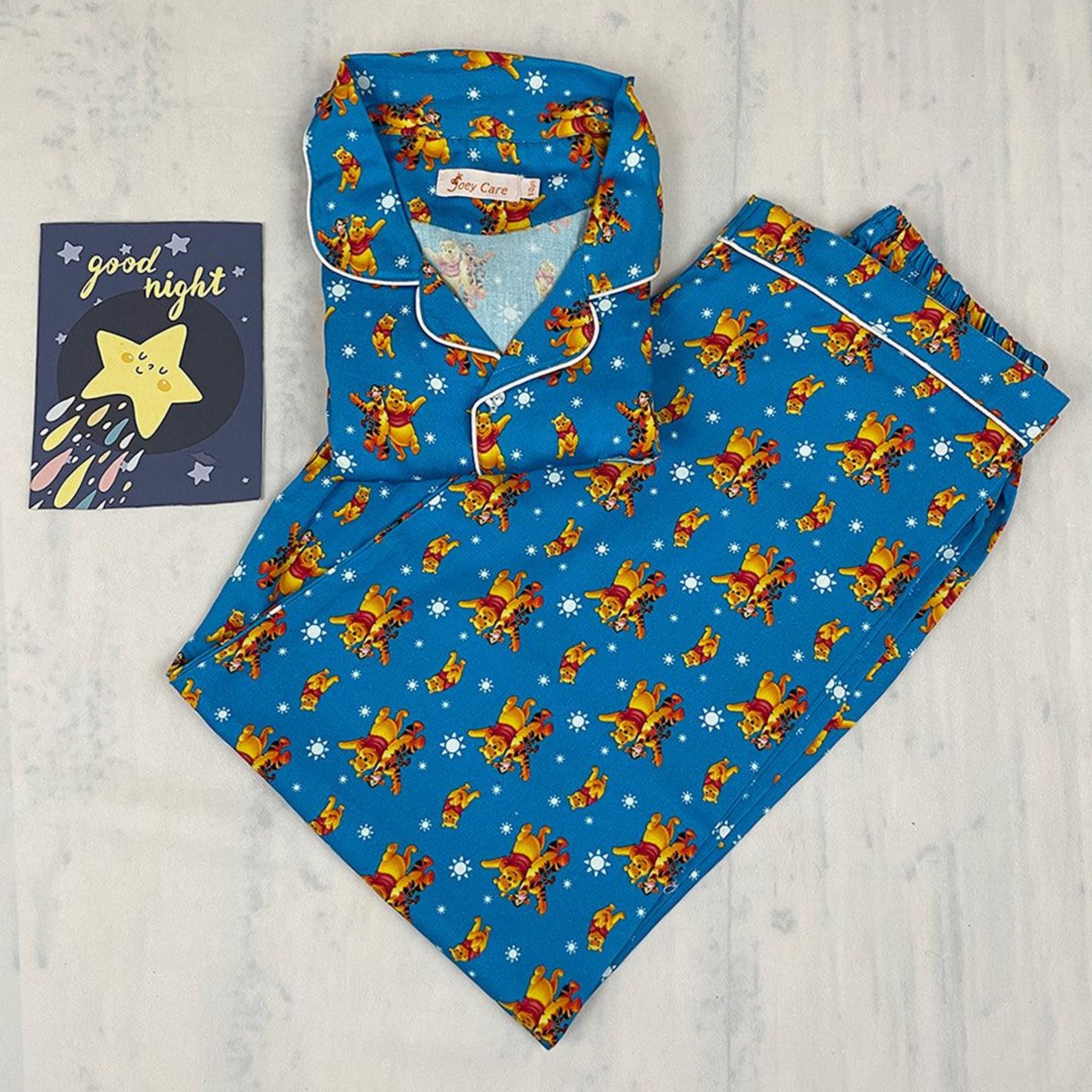 Pocket Nightwear for Girls and Boys - Winnie the pooh print Joeycare 