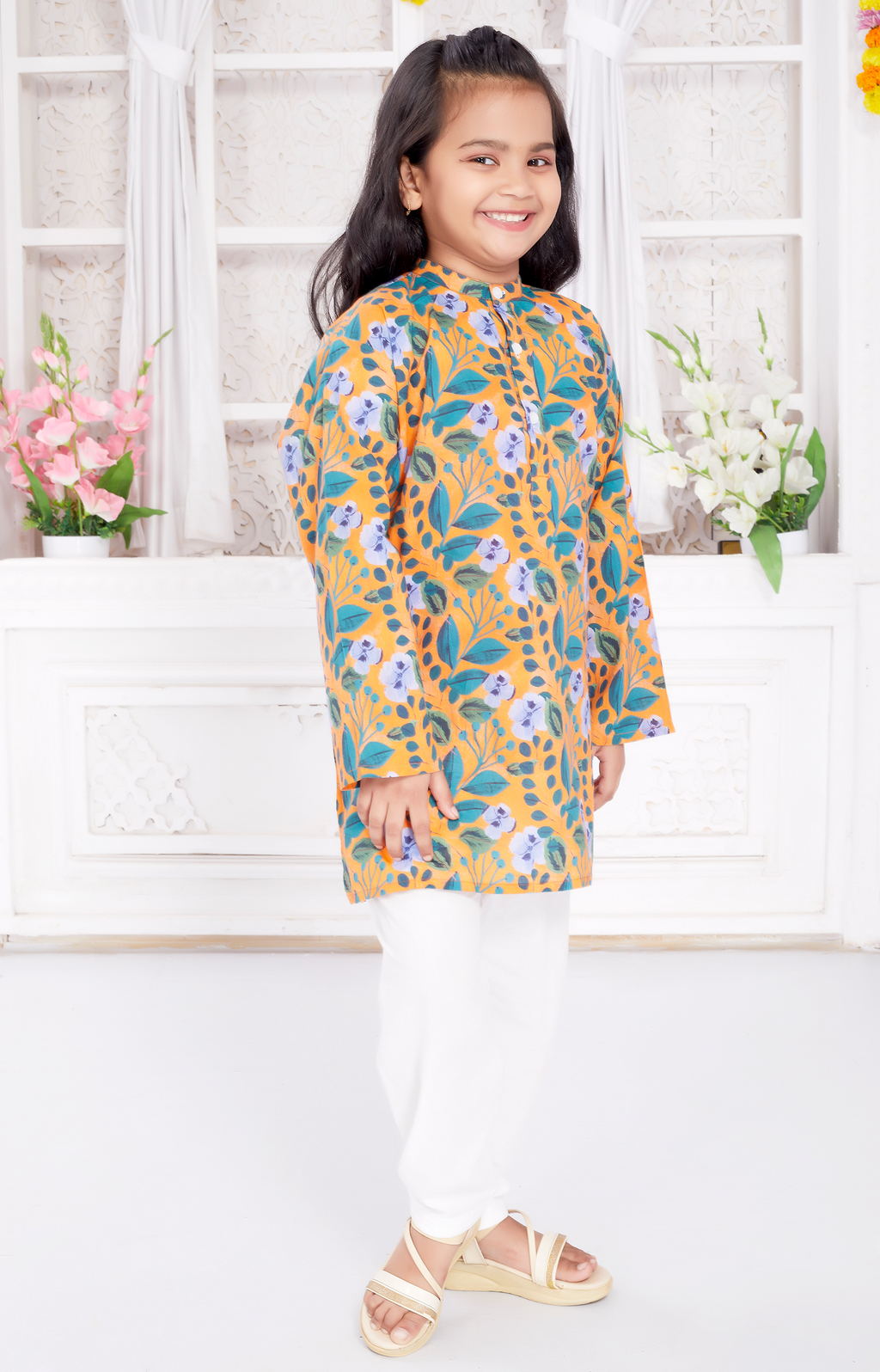 Salwar Kurta Set for Girls - October Swirl