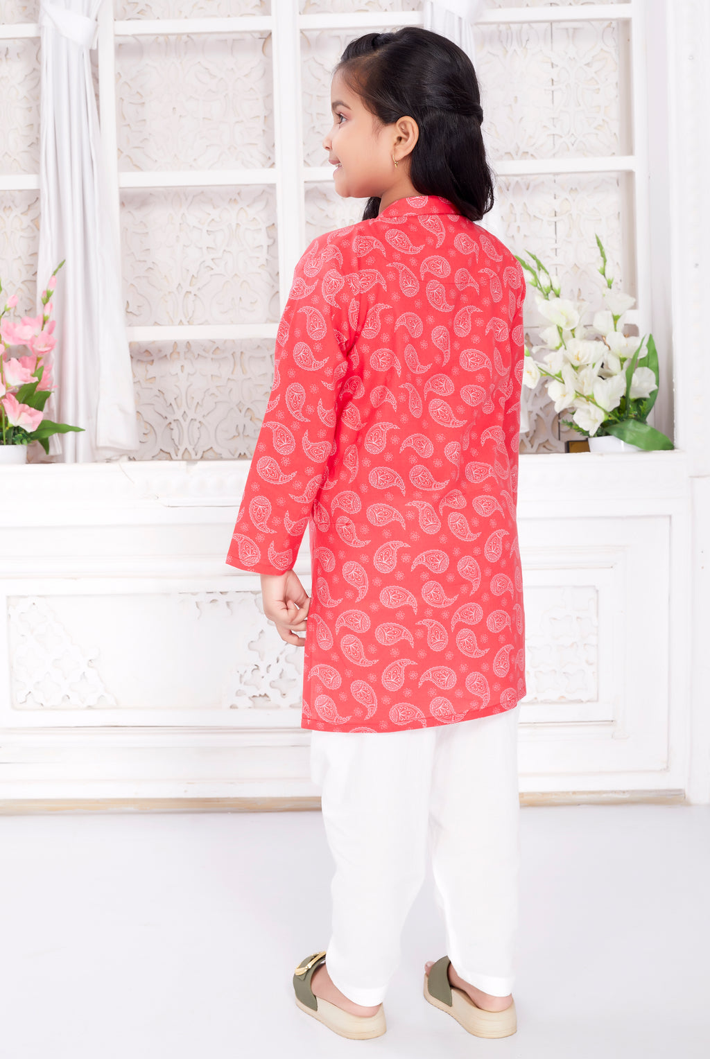 Salwar Kurta Set for Girls - Royal Motif