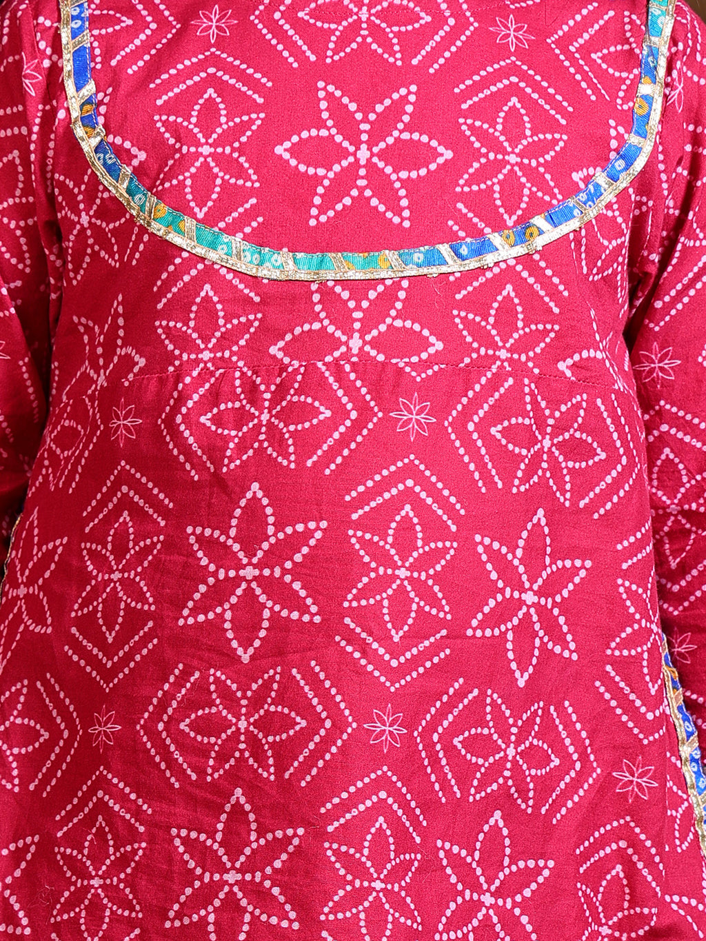 Sharara set – Pink Bandhej