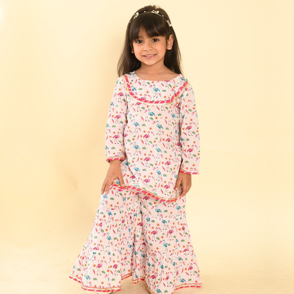 Sharara set - Flamingo Joeycare