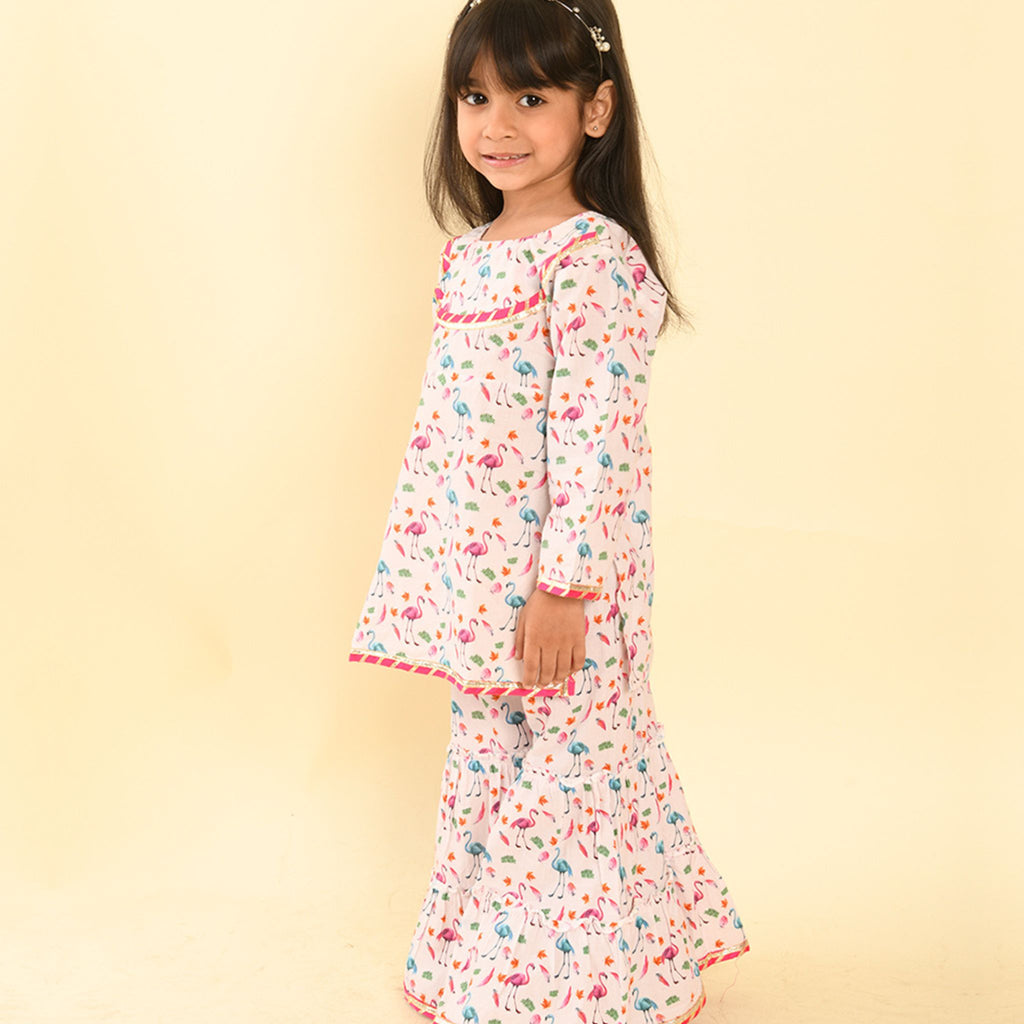 Sharara set - Flamingo Joeycare