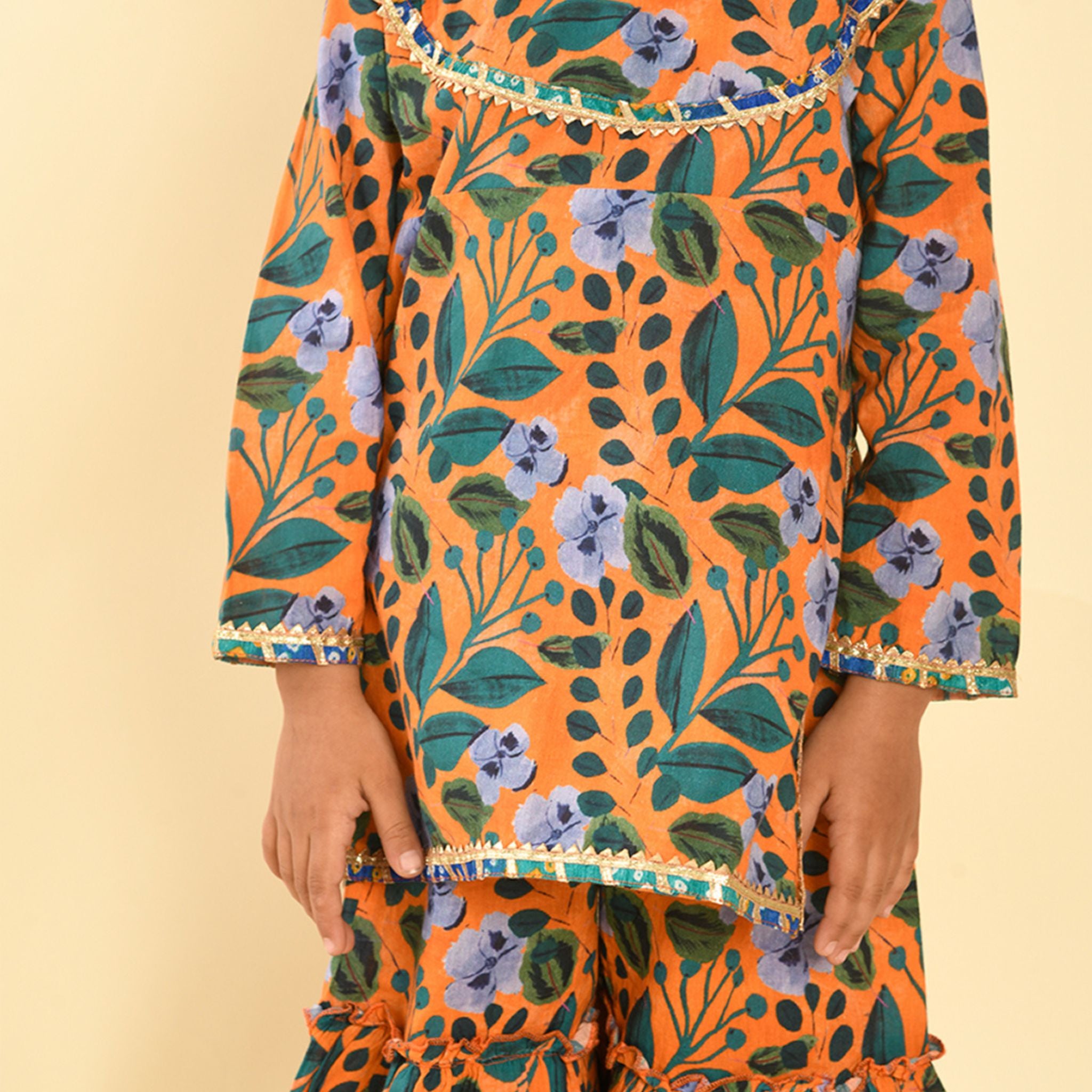 Sharara set - October Swirl Print Joeycare