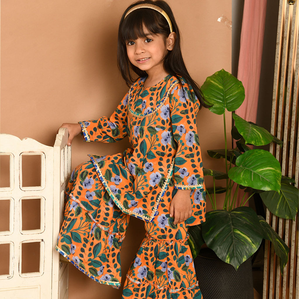 Sharara set - October Swirl Print Joeycare 