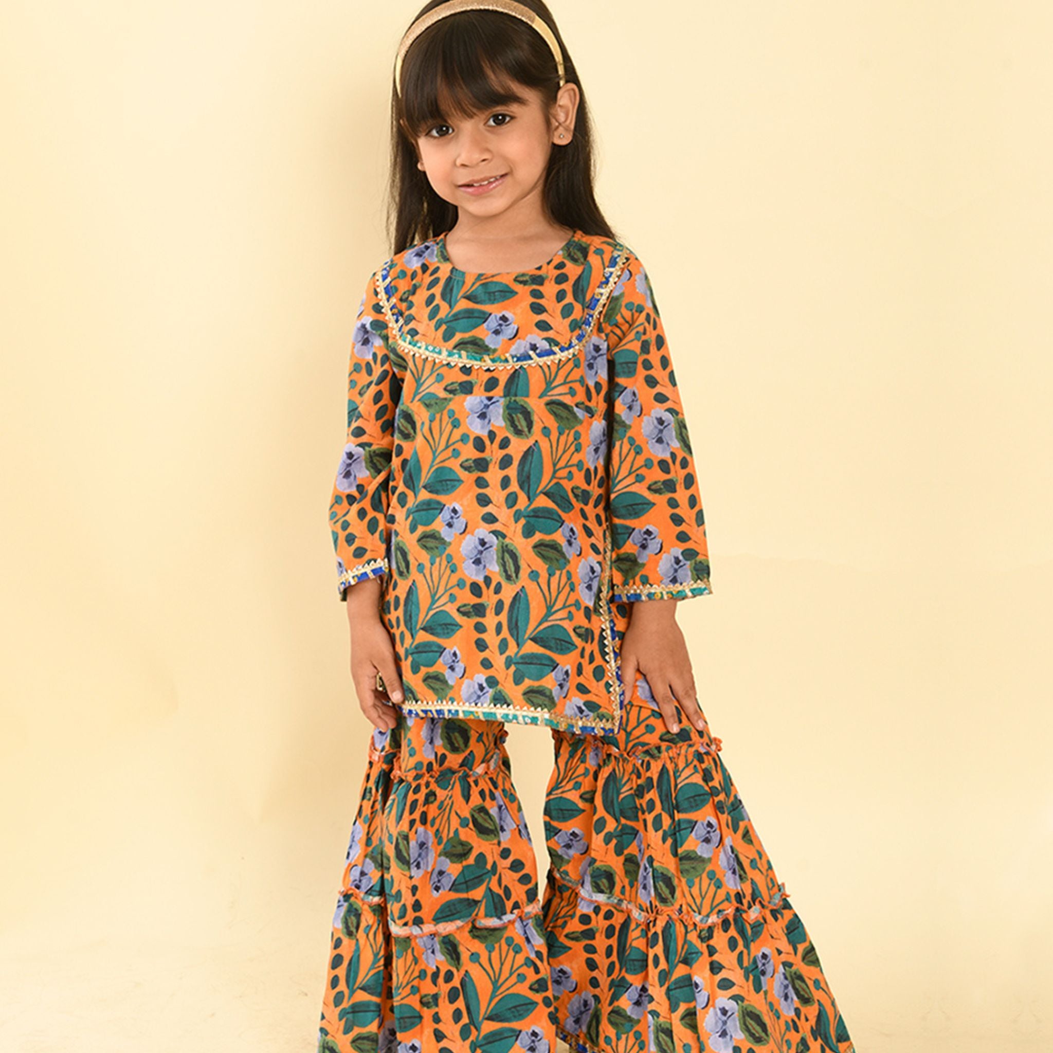 Sharara set - October Swirl Print Joeycare