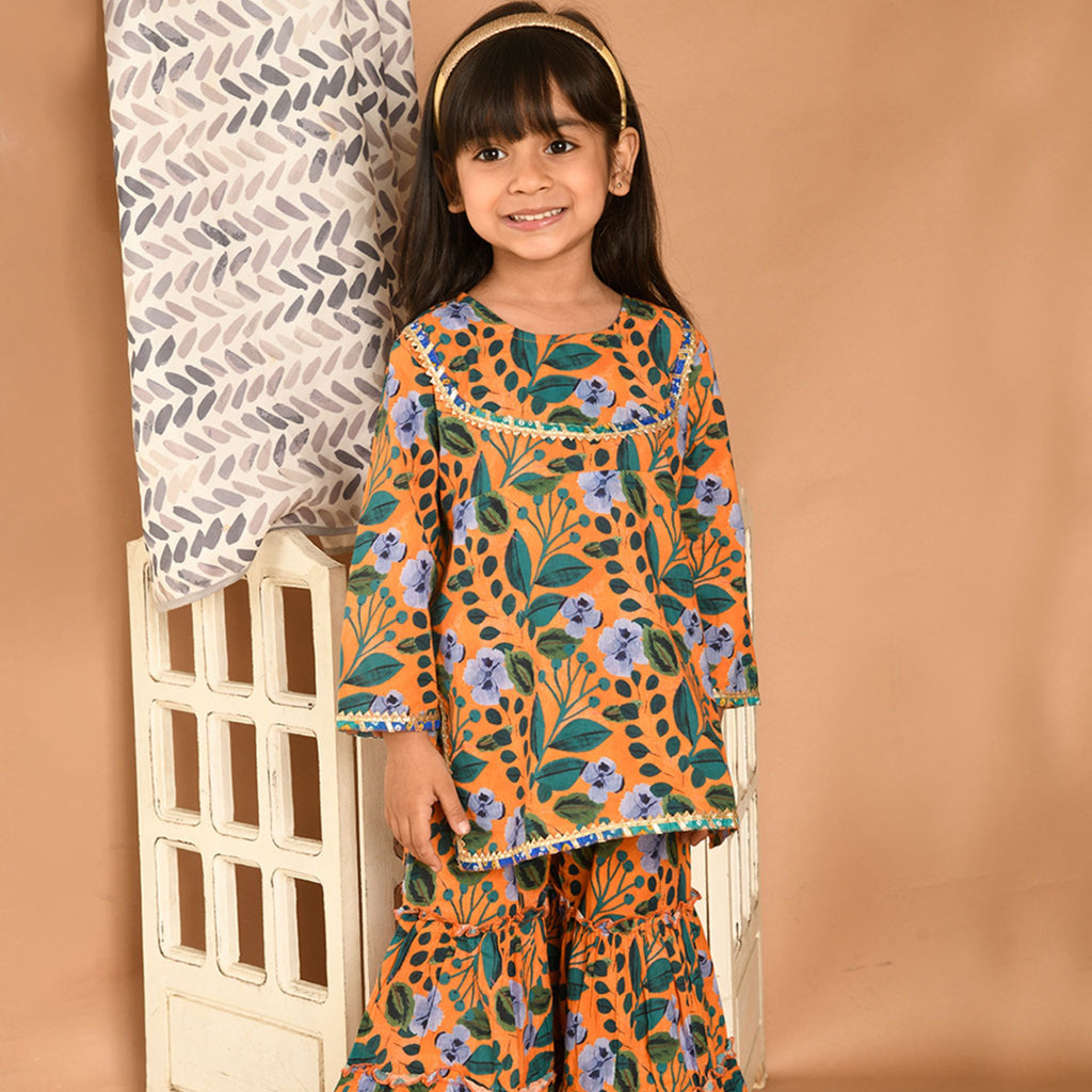 Sharara set - October Swirl Print Joeycare
