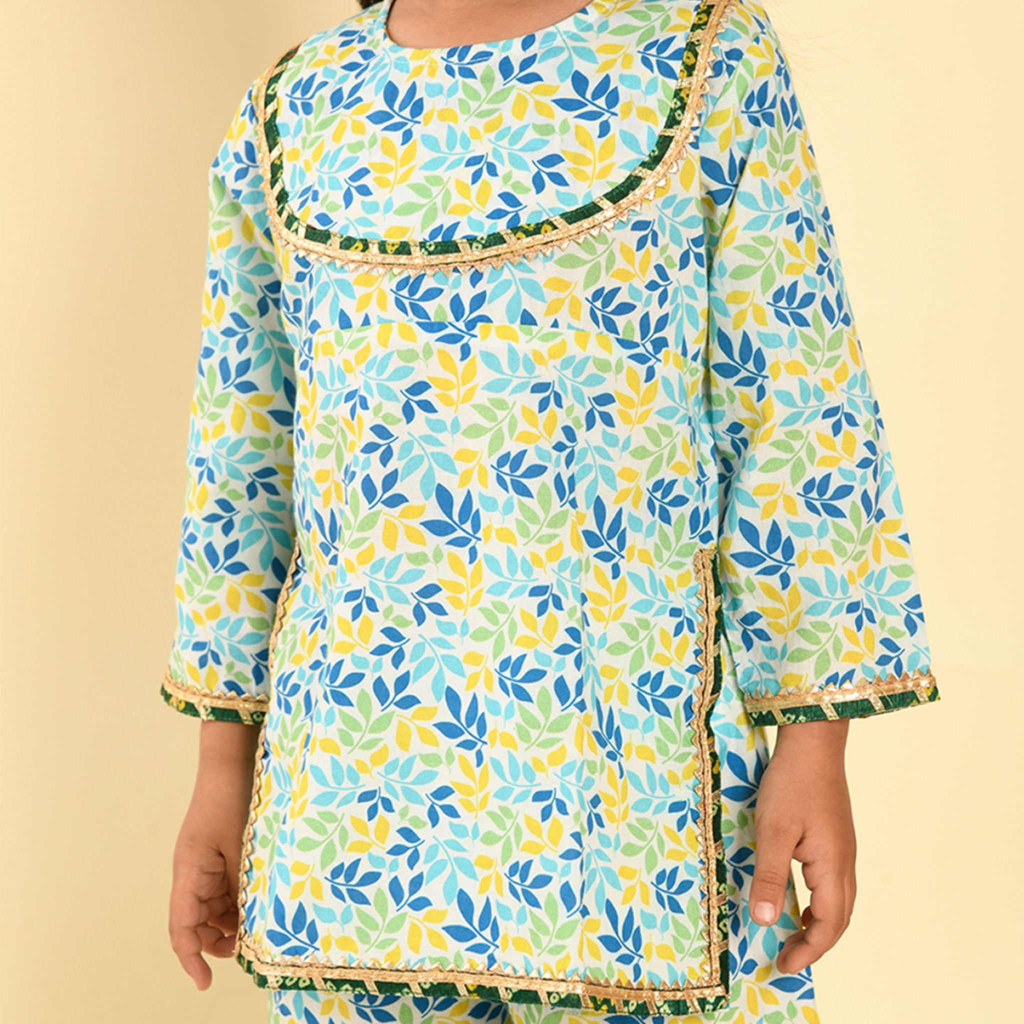 Sharara set - Pastel leaves Joeycare 