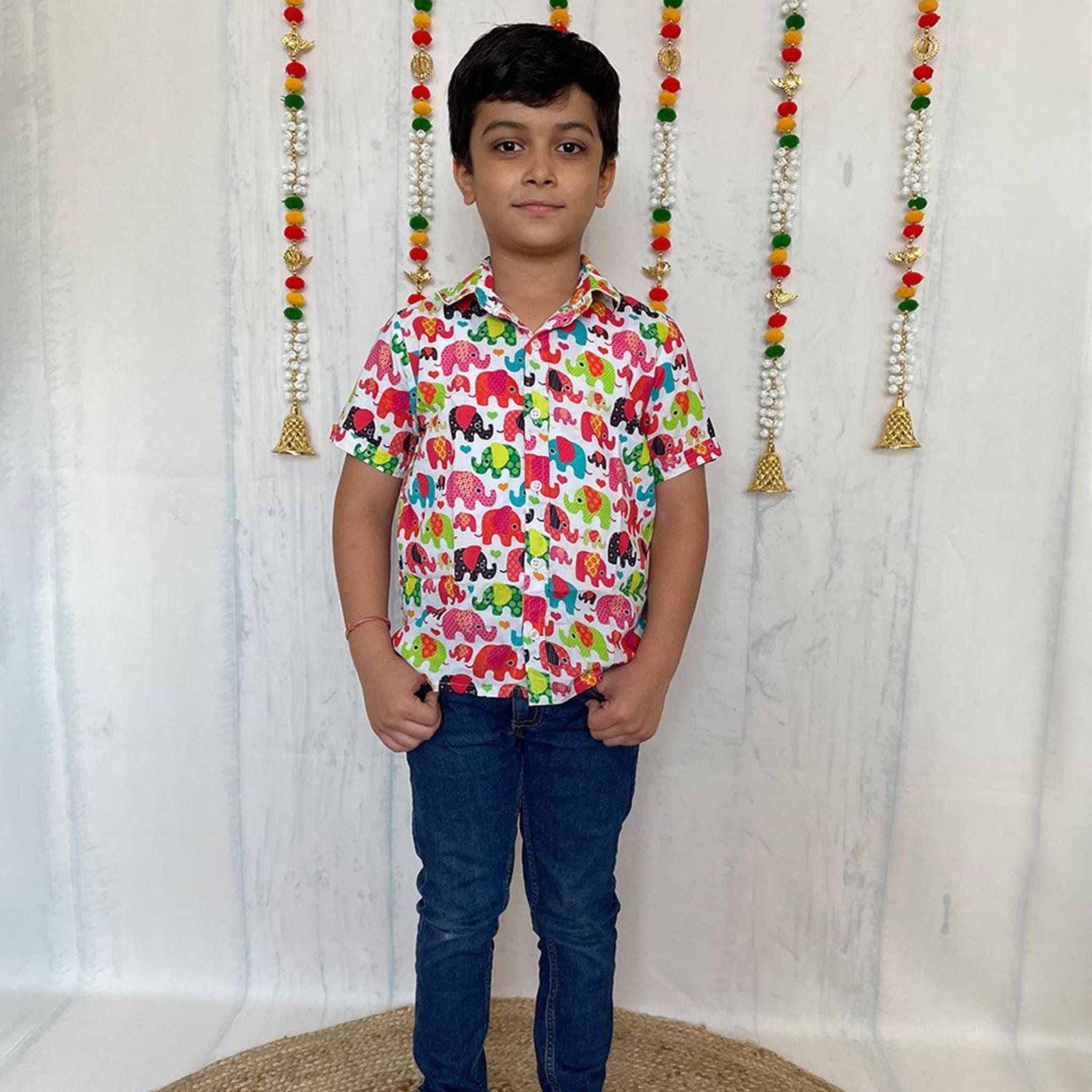 Shirts for boys  - Colorful Elephant Joeycare 