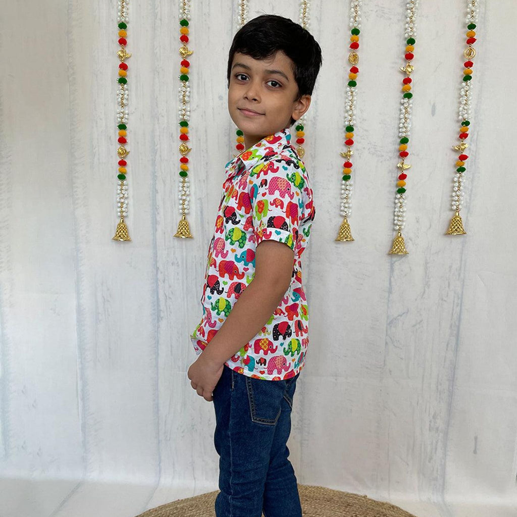 Shirts for boys  - Colorful Elephant Joeycare 