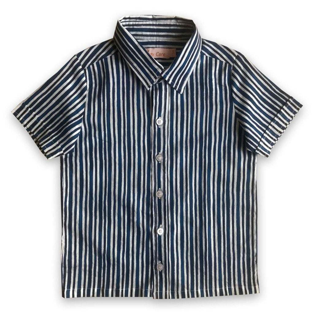 Shirts for boys - Indigo Stripes Joeycare 